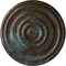 Ekena Millwork Carton Ceiling Medallion (For Canopies up to 3 3/4"), 17 3/4"OD x 1 3/8"P, Bronze Blue Patina CM18CABBS - alternate 1